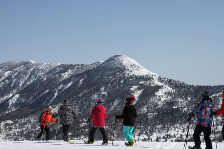 Hakuba snowshoeing mountain peak