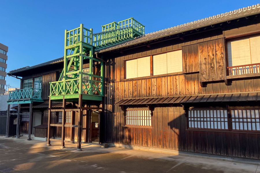 Nagasaki Dejima rooftop lookout