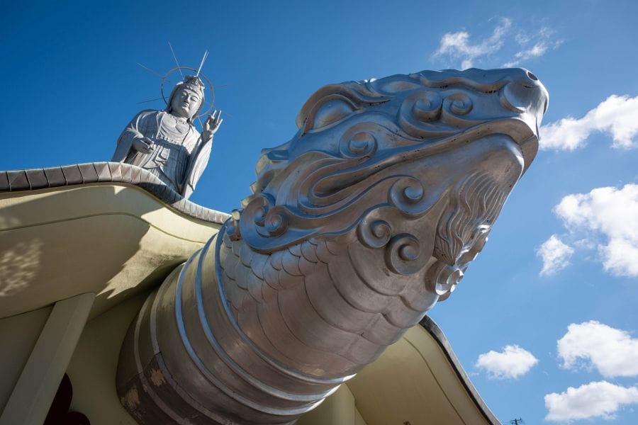 Nagasaki Fukusai-ji giant Kannon and tortoise head