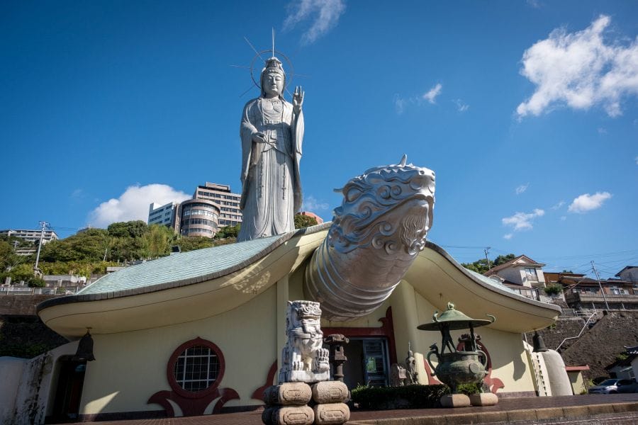 Nagasaki Fukusai-ji giant Kannon and tortoise