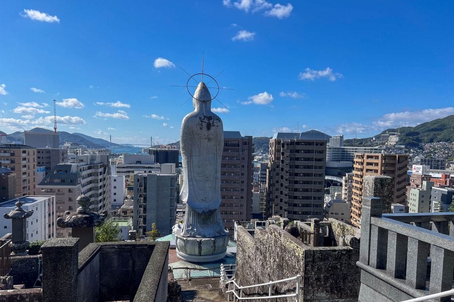 Nagasaki Fukusai-ji giant Kannon back view