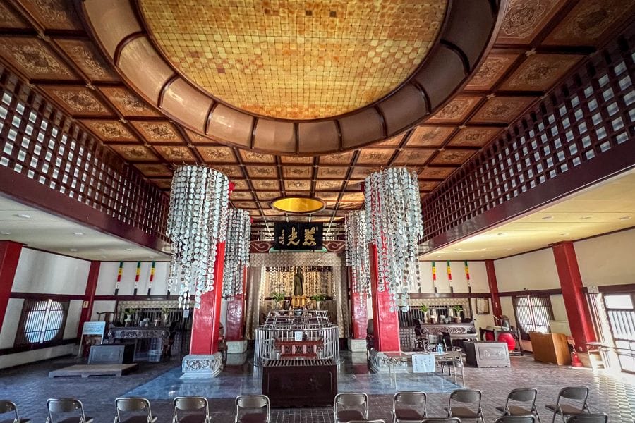 Nagasaki Fukusai-ji giant Kannon interior