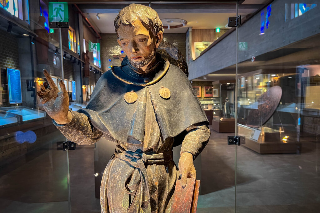 Nagasaki Museum of 26 Martyrs of Japan missionary statue