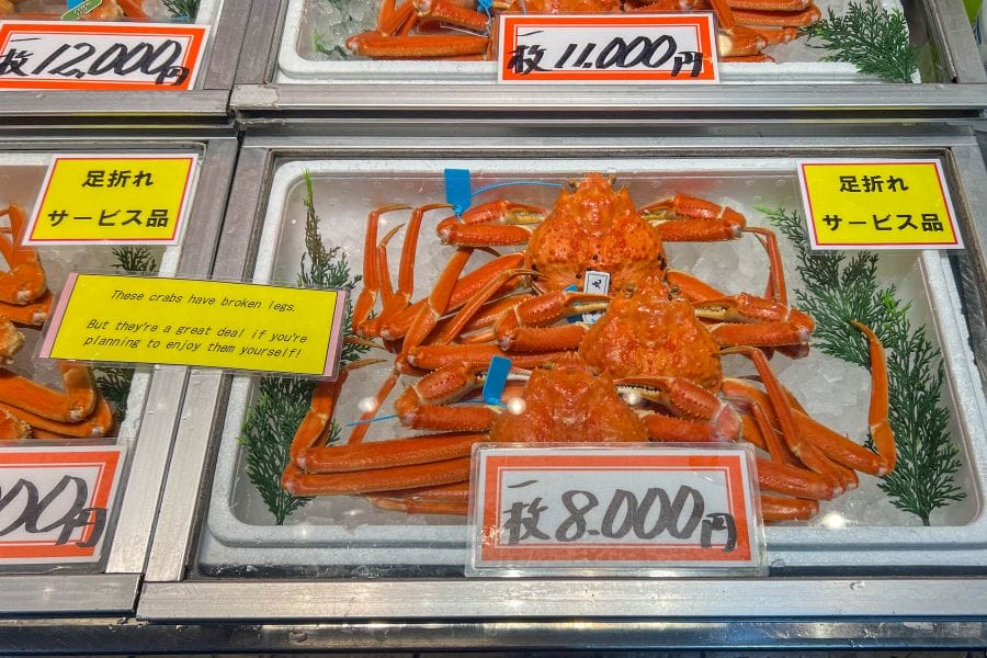 Omicho Market crab stall