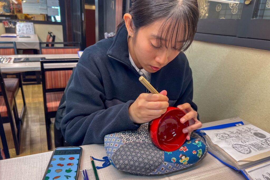 Yunokuni no mori Chinkin experience scratching