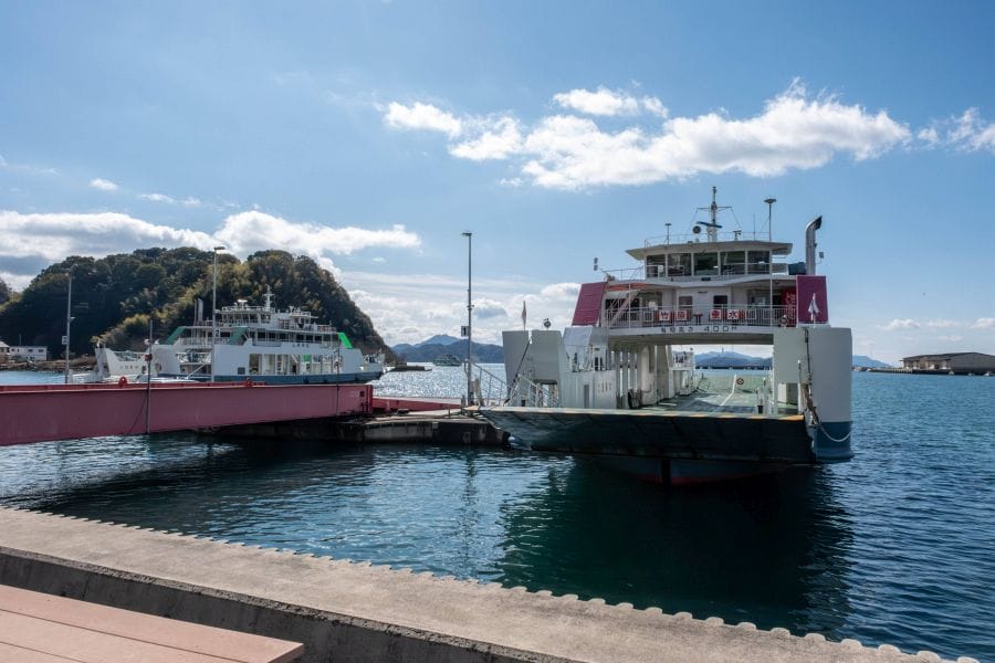Takehara Port and ferries