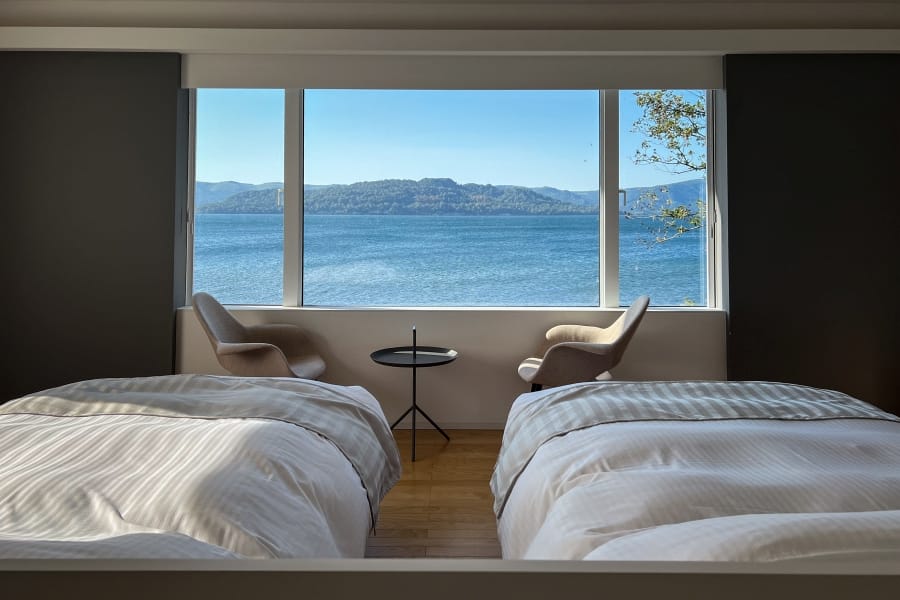 Lake Kussharo, Wakkanpuri Resort bedroom