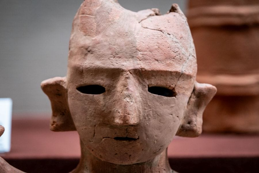 Omiya Museum of History and Folklore haniwa face