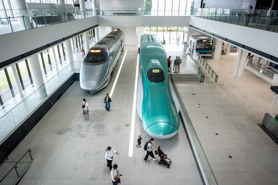 Omiya Railway Museum Shinkansen hall