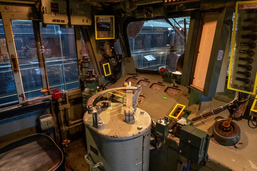 Omiya Railway Museum freight engine interior