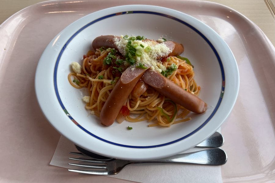 Omiya Railway Museum napolitan pasta lunch