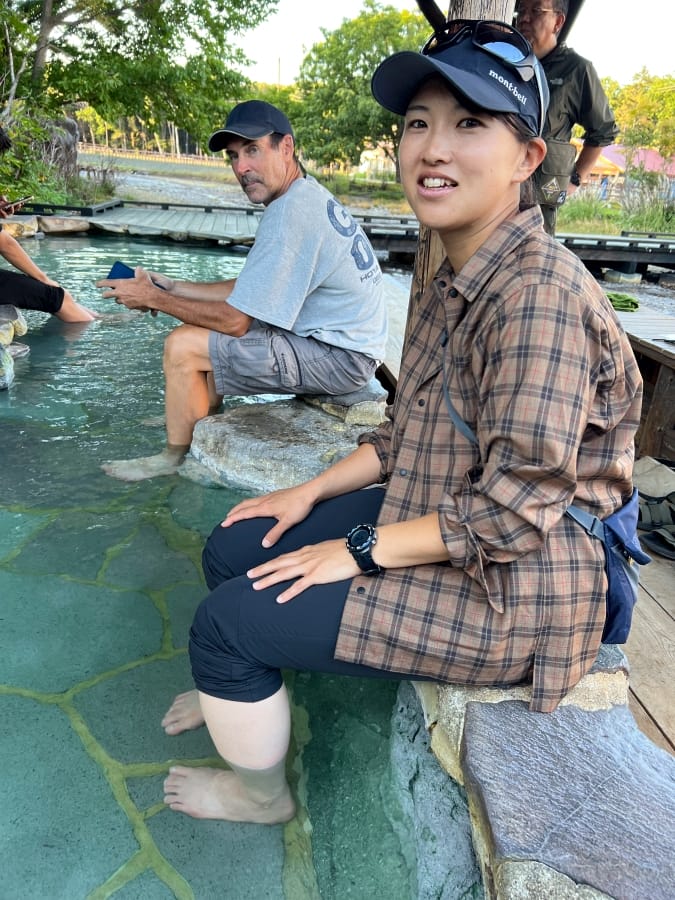 Kawayu Onsen foot bath